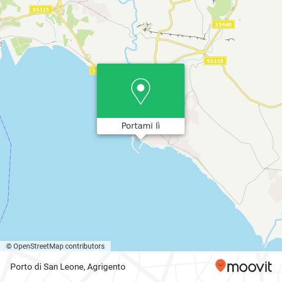 Mappa Porto di San Leone