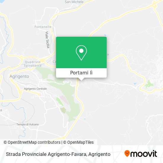 Mappa Strada Provinciale Agrigento-Favara