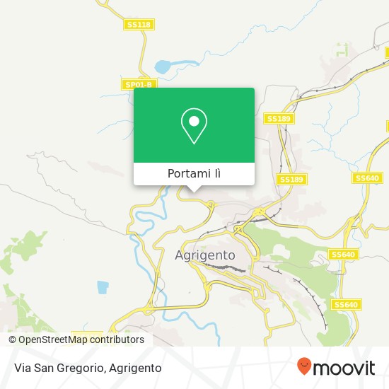 Mappa Via San Gregorio