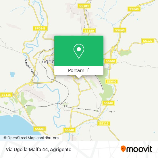 Mappa Via Ugo la Malfa 44