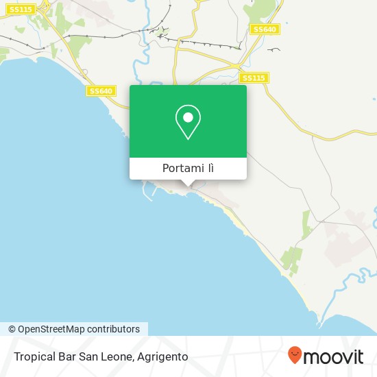 Mappa Tropical Bar San Leone