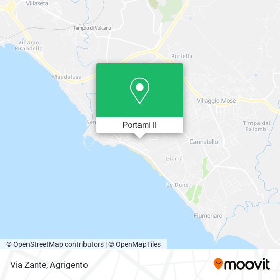 Mappa Via Zante