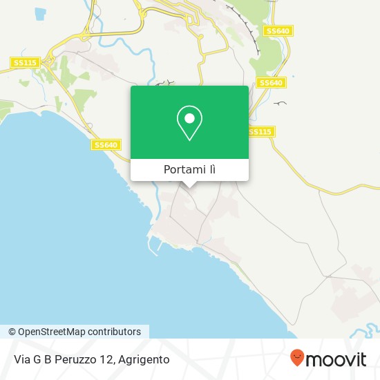 Mappa Via G  B  Peruzzo  12