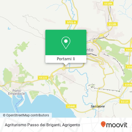 Mappa Agriturismo Passo dei Briganti