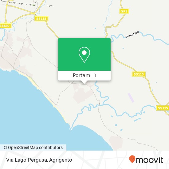 Mappa Via Lago Pergusa