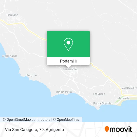 Mappa Via San Calogero, 79
