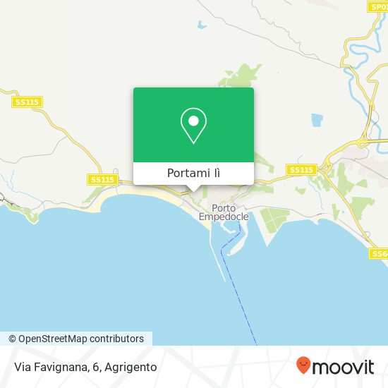 Mappa Via Favignana, 6