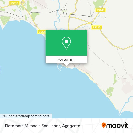 Mappa Ristorante Mirasole San Leone