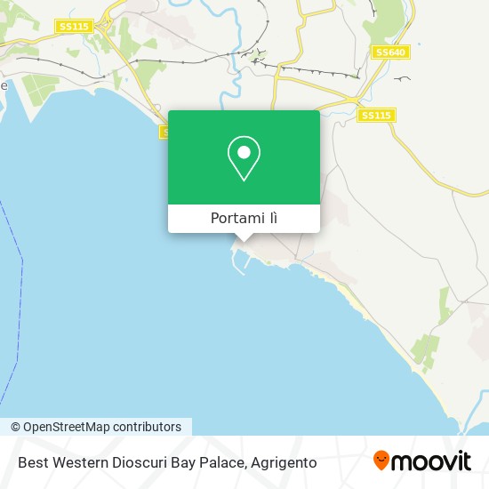 Mappa Best Western Dioscuri Bay Palace