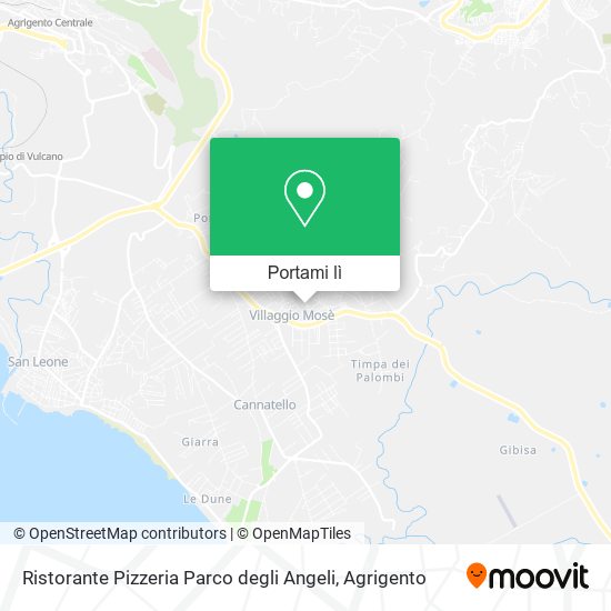 Mappa Ristorante Pizzeria Parco degli Angeli