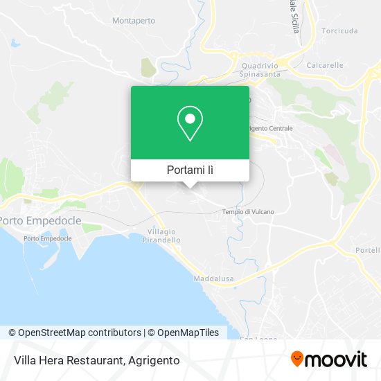 Mappa Villa Hera Restaurant