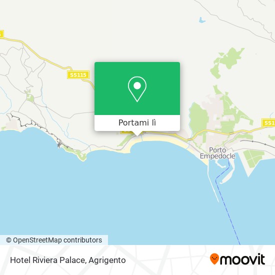 Mappa Hotel Riviera Palace