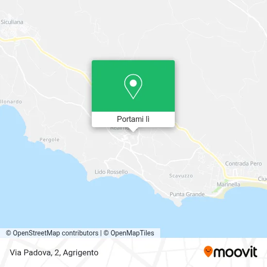 Mappa Via Padova, 2