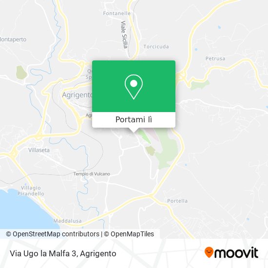 Mappa Via Ugo la Malfa 3