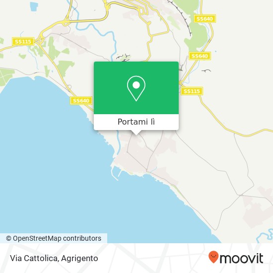 Mappa Via Cattolica