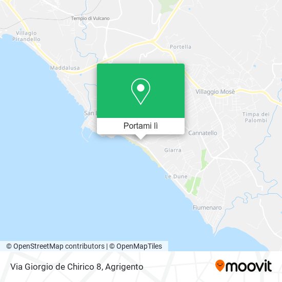 Mappa Via Giorgio de Chirico 8