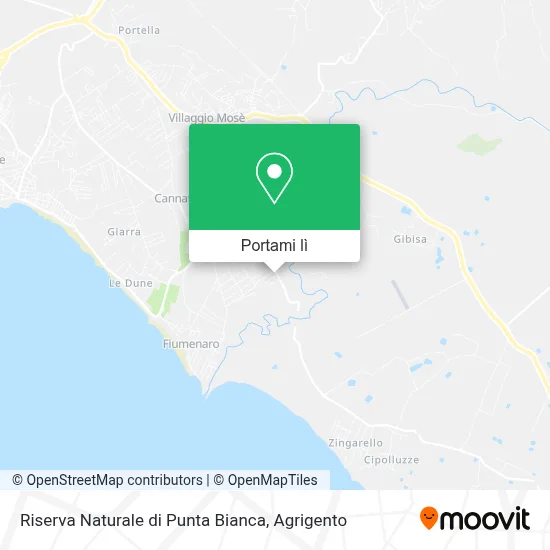 Mappa Riserva Naturale di Punta Bianca