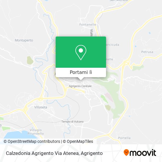 Mappa Calzedonia Agrigento Via Atenea