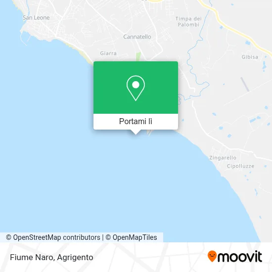 Mappa Fiume Naro
