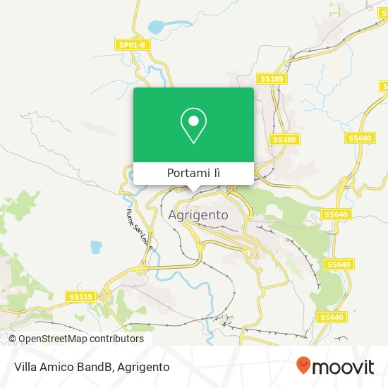 Mappa Villa Amico BandB