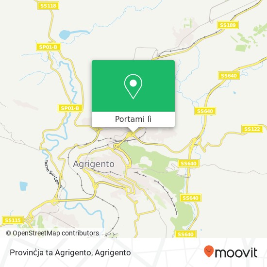 Mappa Provinċja ta Agrigento