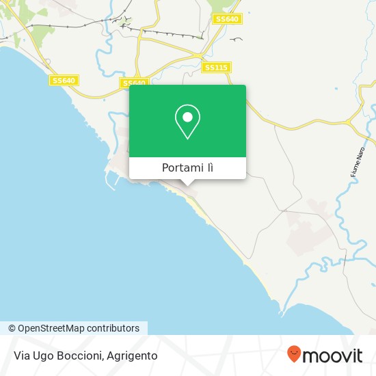 Mappa Via Ugo Boccioni