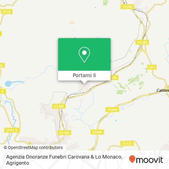 Mappa Agenzia Onoranze Funebri Carovana & Lo Monaco