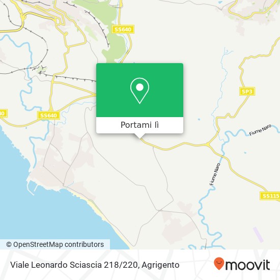 Mappa Viale Leonardo Sciascia 218 / 220