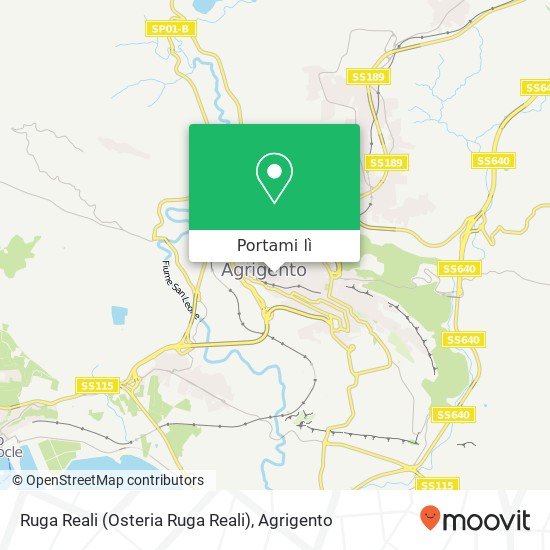 Mappa Ruga Reali (Osteria Ruga Reali)