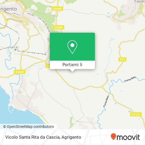 Mappa Vicolo Santa Rita da Cascia