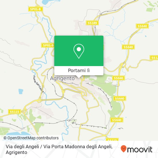 Mappa Via degli Angeli / Via Porta Madonna degli Angeli