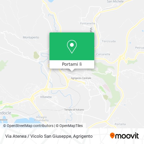 Mappa Via Atenea / Vicolo San Giuseppe