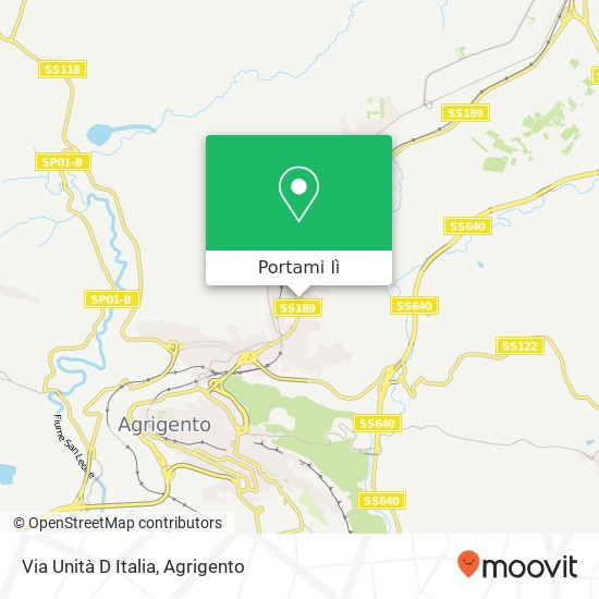 Mappa Via Unità D Italia