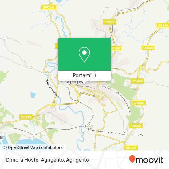 Mappa Dimora Hostel Agrigento