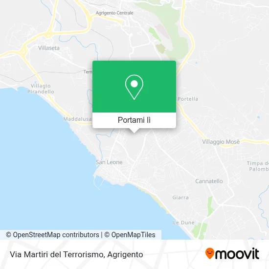 Mappa Via Martiri del Terrorismo