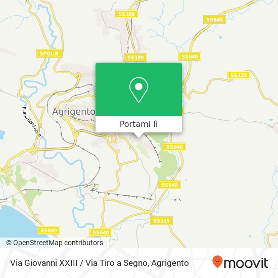 Mappa Via Giovanni XXIII / Via Tiro a Segno