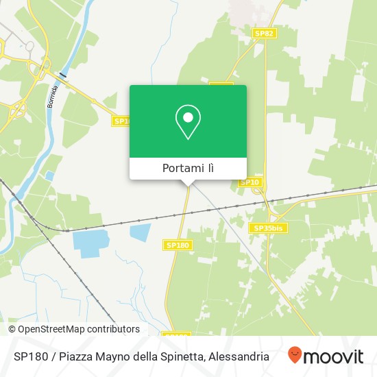 Mappa SP180 / Piazza Mayno della Spinetta