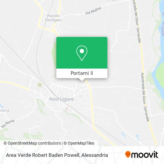 Mappa Area Verde Robert Baden Powell