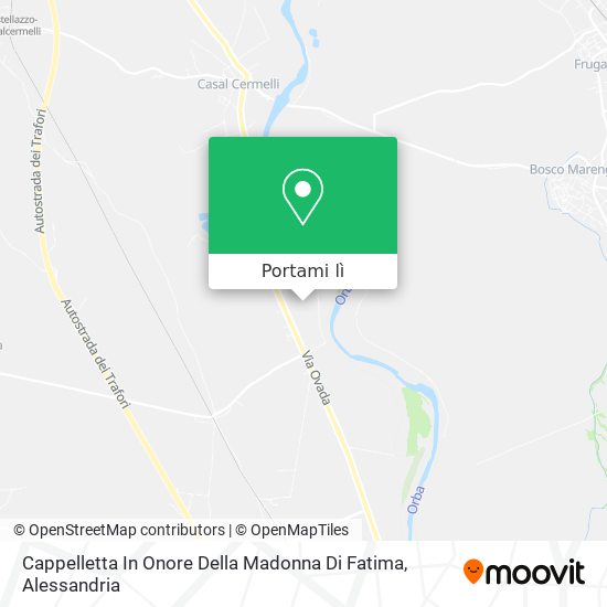 Mappa Cappelletta In Onore Della Madonna Di Fatima