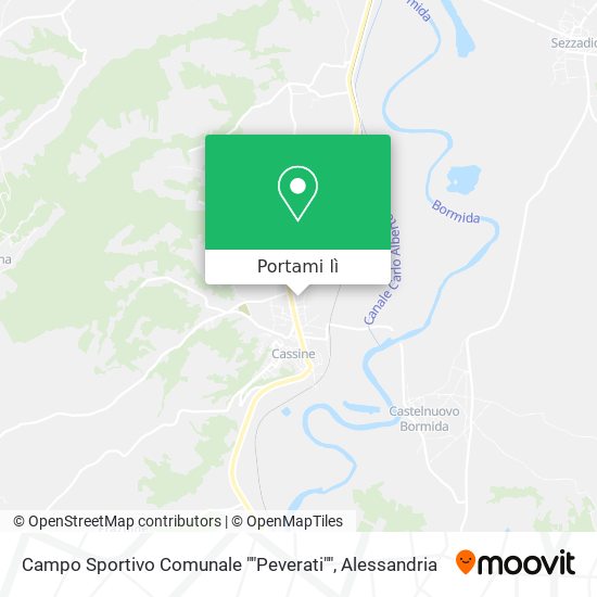 Mappa Campo Sportivo Comunale ""Peverati""