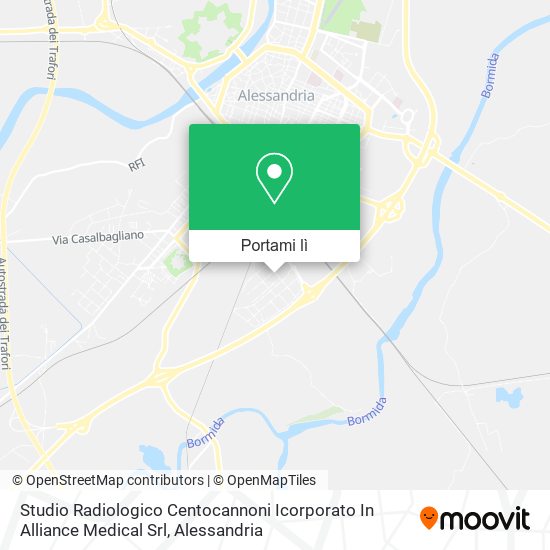 Mappa Studio Radiologico Centocannoni Icorporato In Alliance Medical Srl