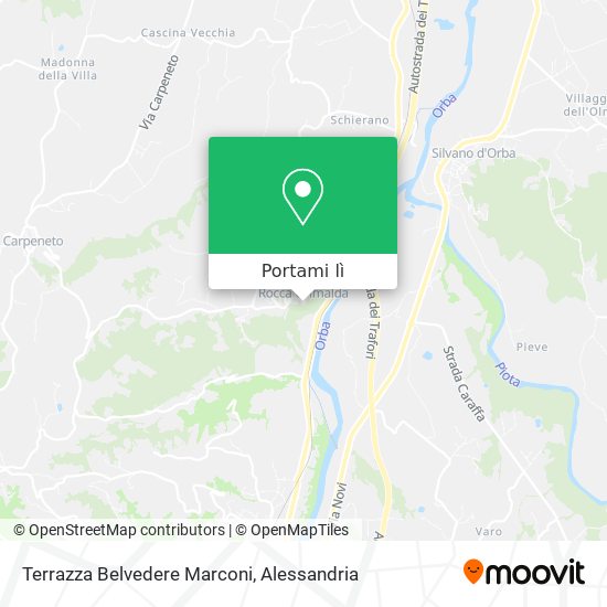 Mappa Terrazza Belvedere Marconi