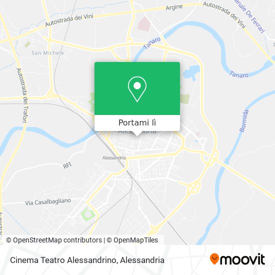 Mappa Cinema Teatro Alessandrino