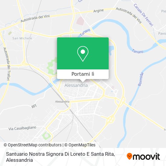 Mappa Santuario Nostra Signora Di Loreto E Santa Rita