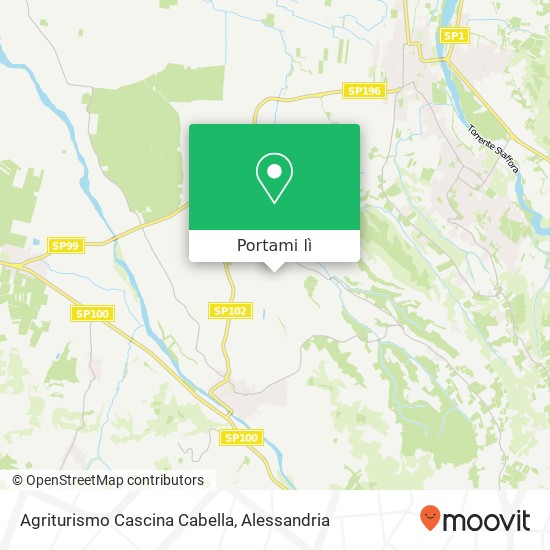 Mappa Agriturismo Cascina Cabella