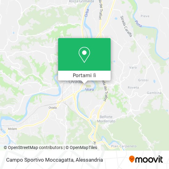 Mappa Campo Sportivo Moccagatta