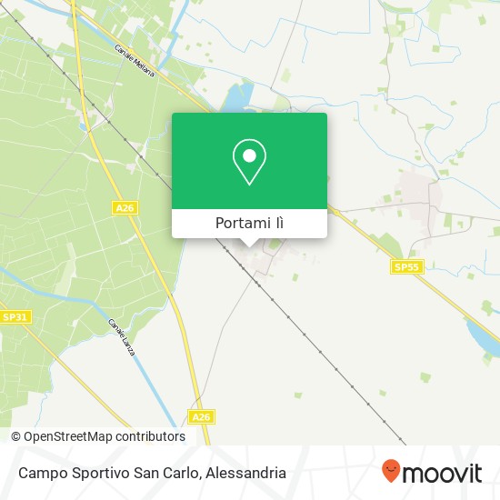 Mappa Campo Sportivo San Carlo