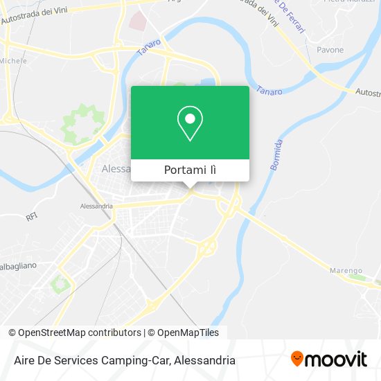 Mappa Aire De Services Camping-Car