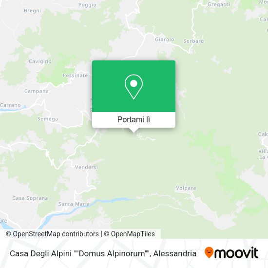 Mappa Casa Degli Alpini ""Domus Alpinorum""