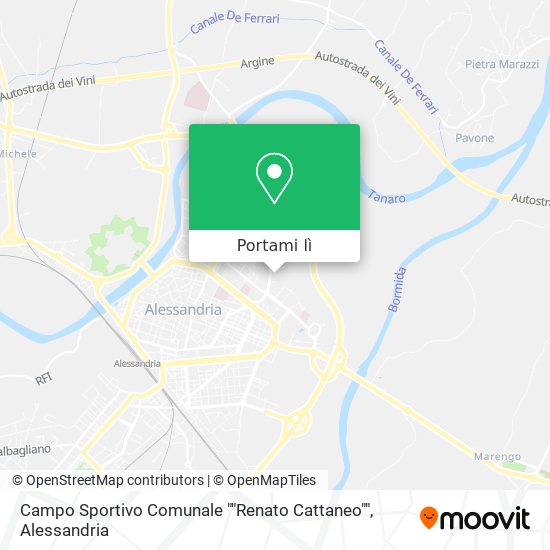 Mappa Campo Sportivo Comunale ""Renato Cattaneo""